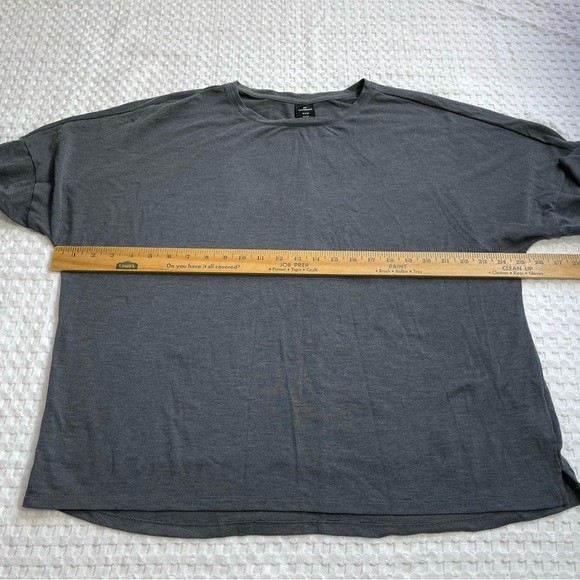 REI Long Sleeve Shirt XL Womens Athletic Hiking Boxy Drop Shoulder Gray - Picture 6 of 6